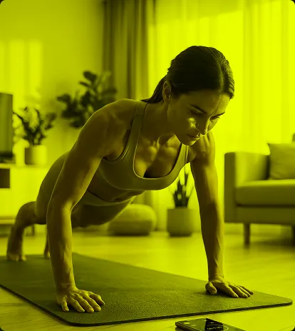 Push-up session in progress